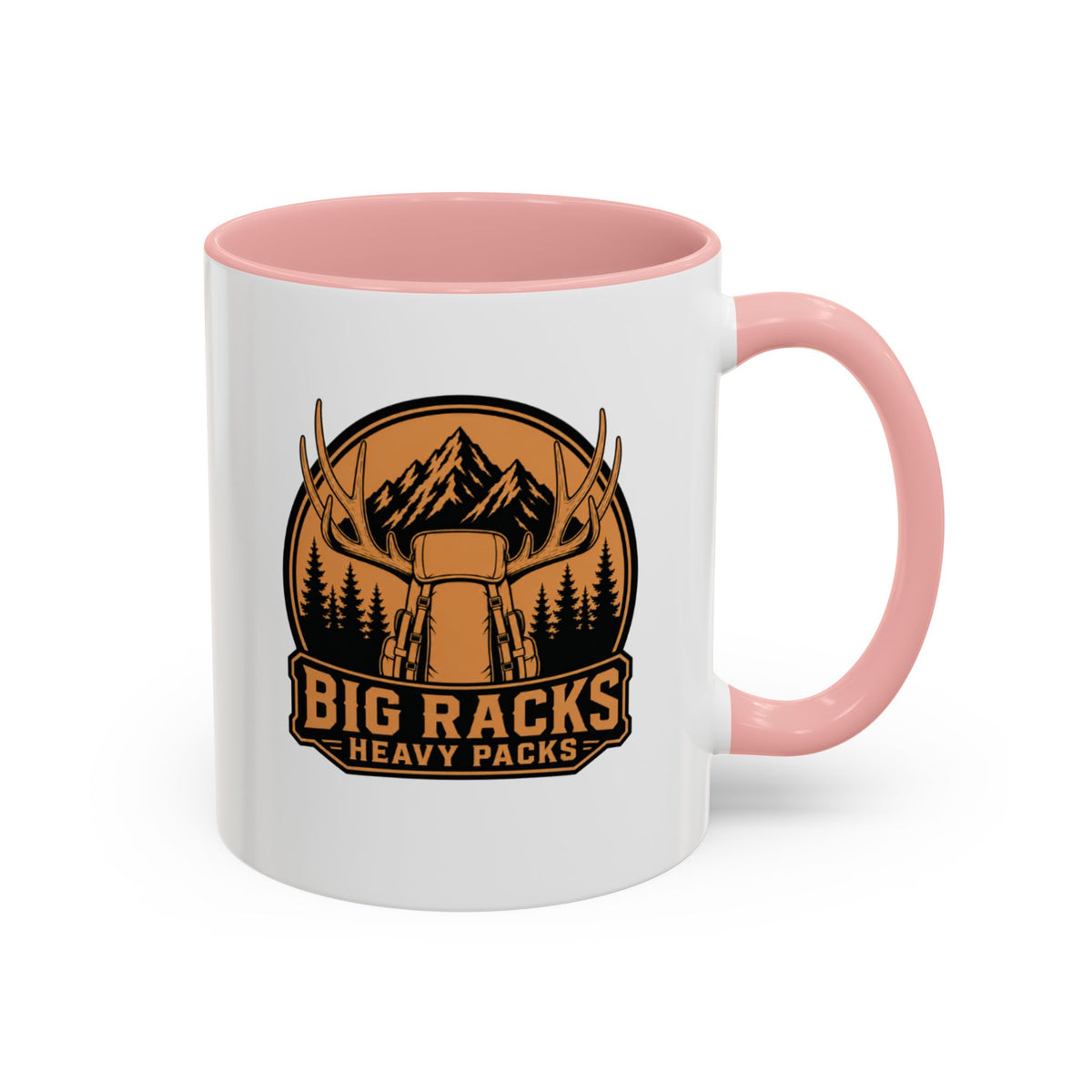 Big Racks Heavy Packs Coffee Mug — Outdoor Hunting Lodge Accent Mug