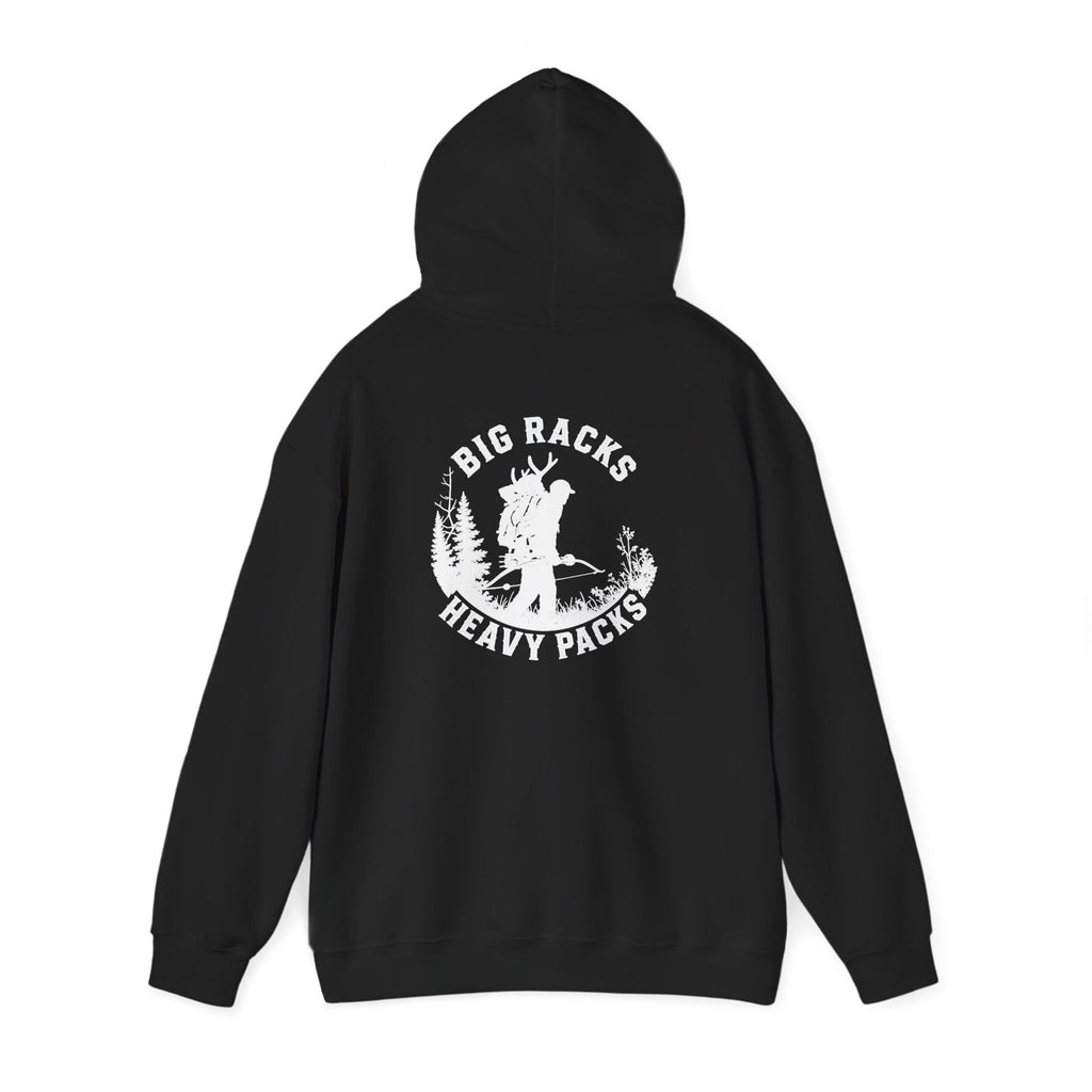 Heavy Pack Hoodie – Vintage “Big Racks Heavy Pack” Camping Logo Hooded Sweatshirt