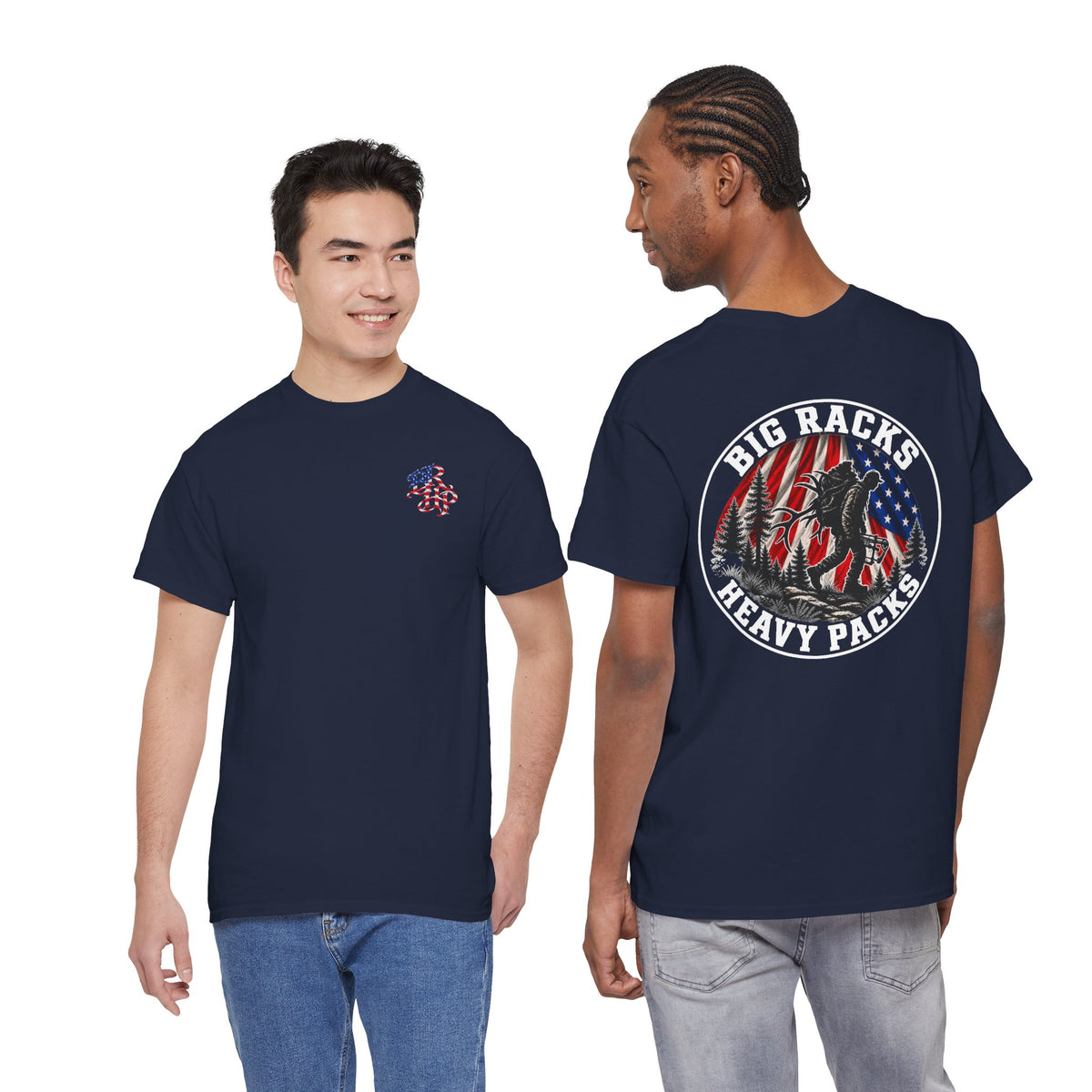 Big Racks Heavy Packs Hunting Graphic T-Shirt