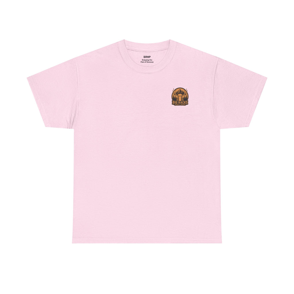 Hunting Tee — "Big Racks Heavy Packs" Antler Hunter Graphic Shirt