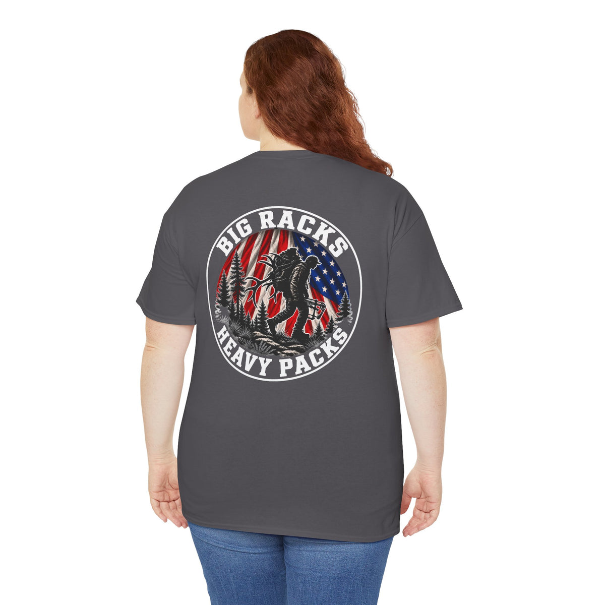 Big Racks Heavy Packs Hunting Graphic T-Shirt