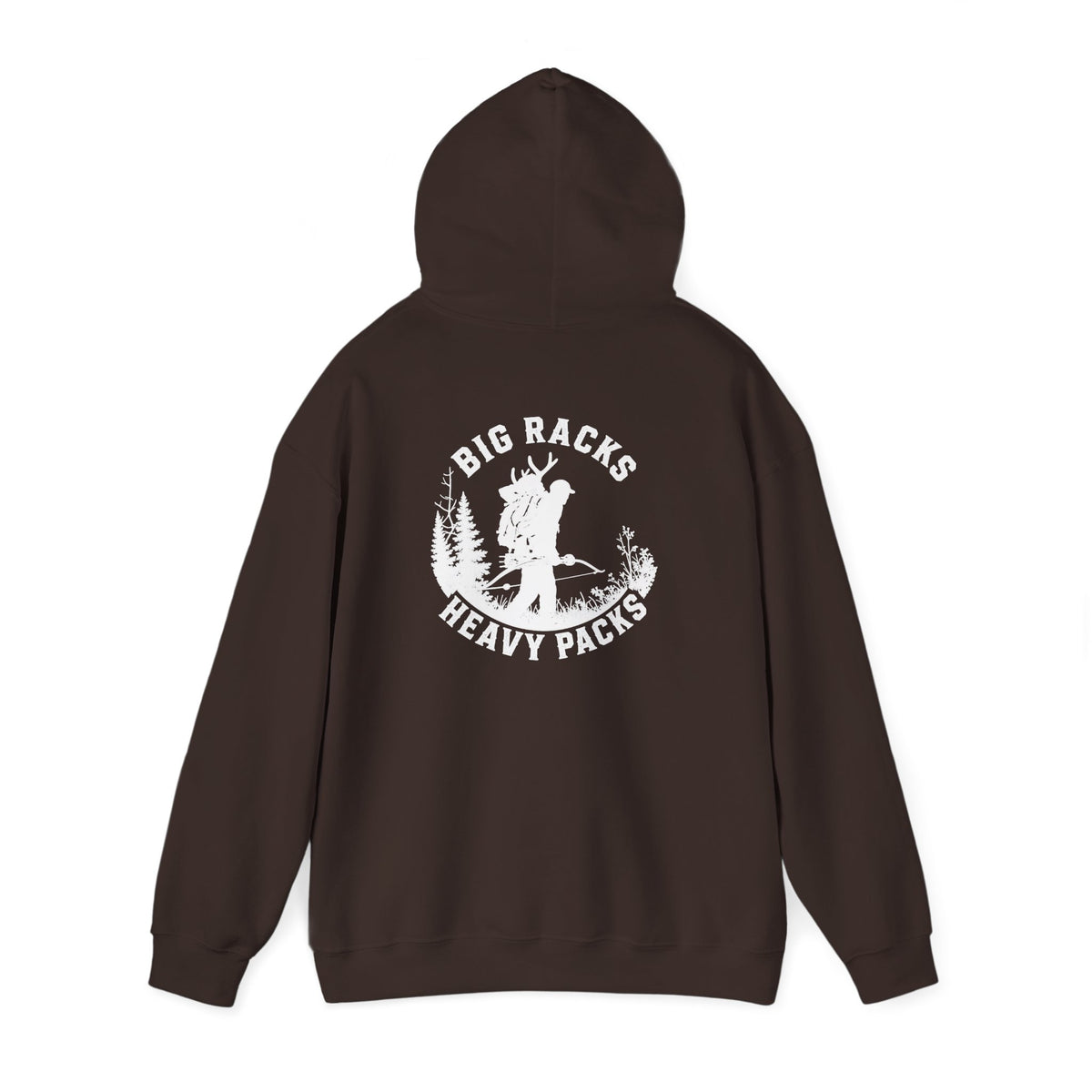Heavy Pack Hoodie – Vintage “Big Racks Heavy Pack” Camping Logo Hooded Sweatshirt