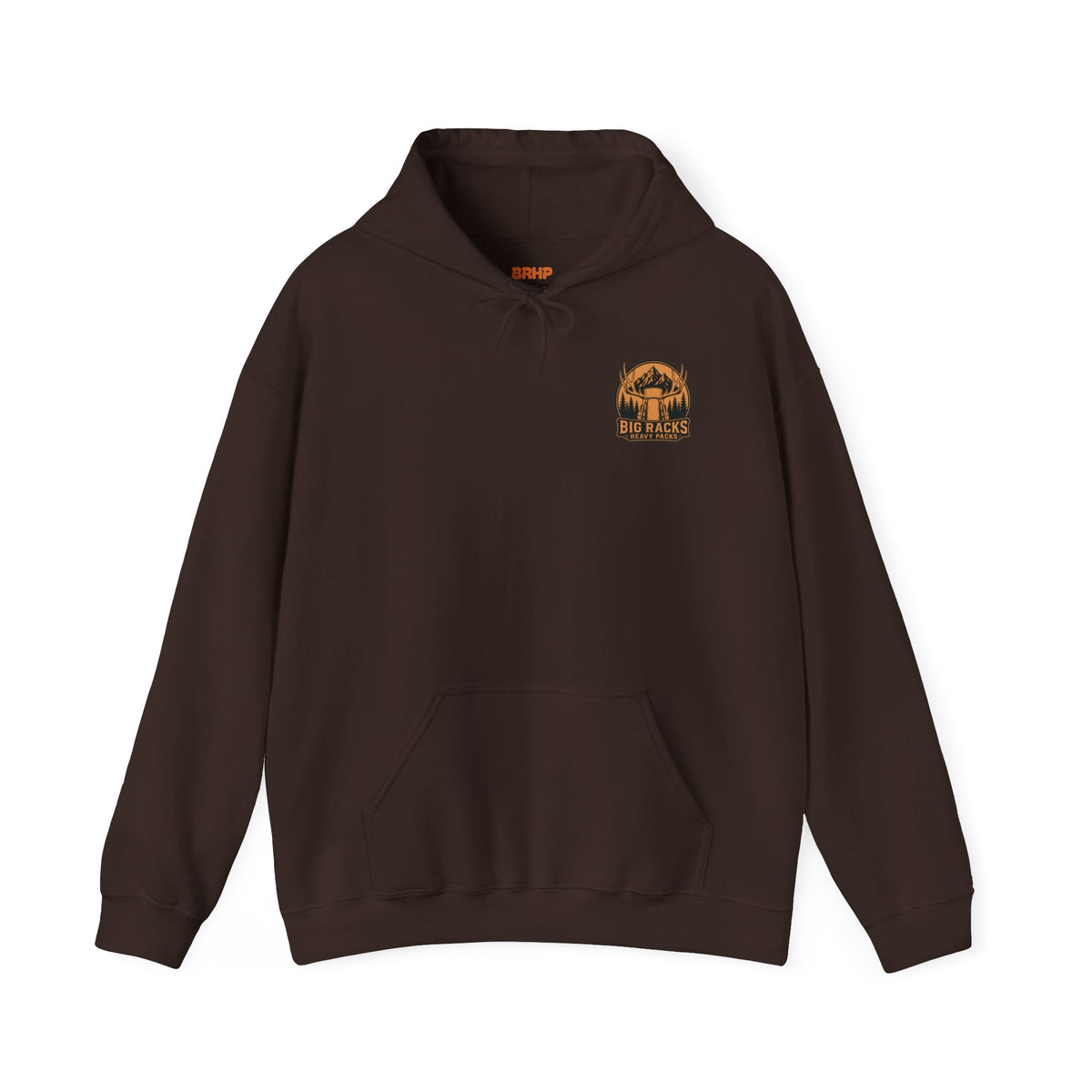 Heavy Pack Hoodie – Vintage “Big Racks Heavy Pack” Camping Logo Hooded Sweatshirt