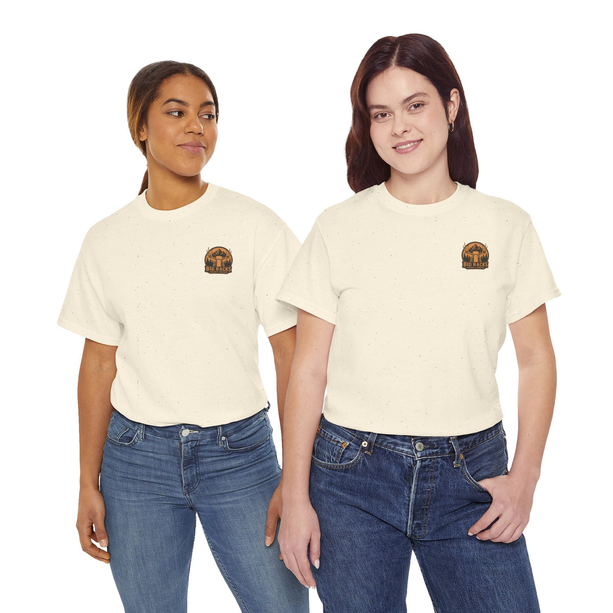 Hunting Tee — "Big Racks Heavy Packs" Antler Hunter Graphic Shirt