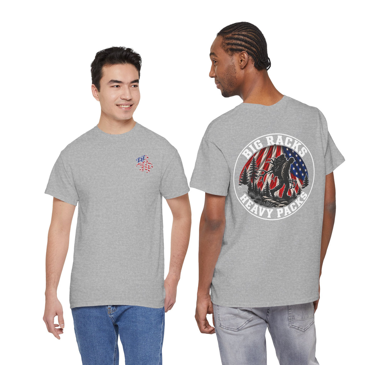 Big Racks Heavy Packs Hunting Graphic T-Shirt