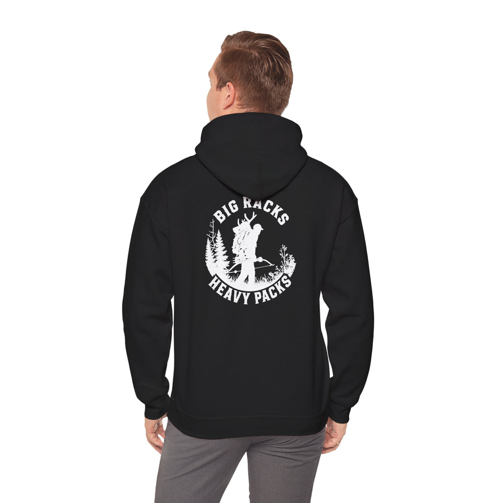Heavy Pack Hoodie – Vintage “Big Racks Heavy Pack” Camping Logo Hooded Sweatshirt