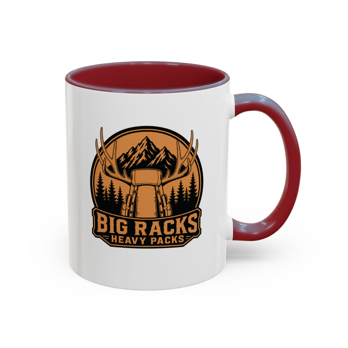 Big Racks Heavy Packs Coffee Mug — Outdoor Hunting Lodge Accent Mug