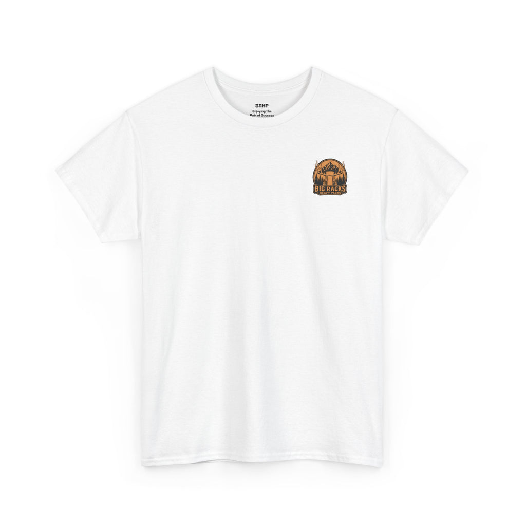 Hunting Tee — "Big Racks Heavy Packs" Antler Hunter Graphic Shirt