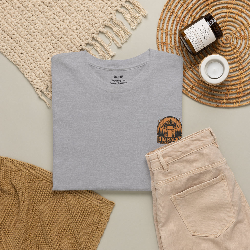 Hunting Tee — "Big Racks Heavy Packs" Antler Hunter Graphic Shirt
