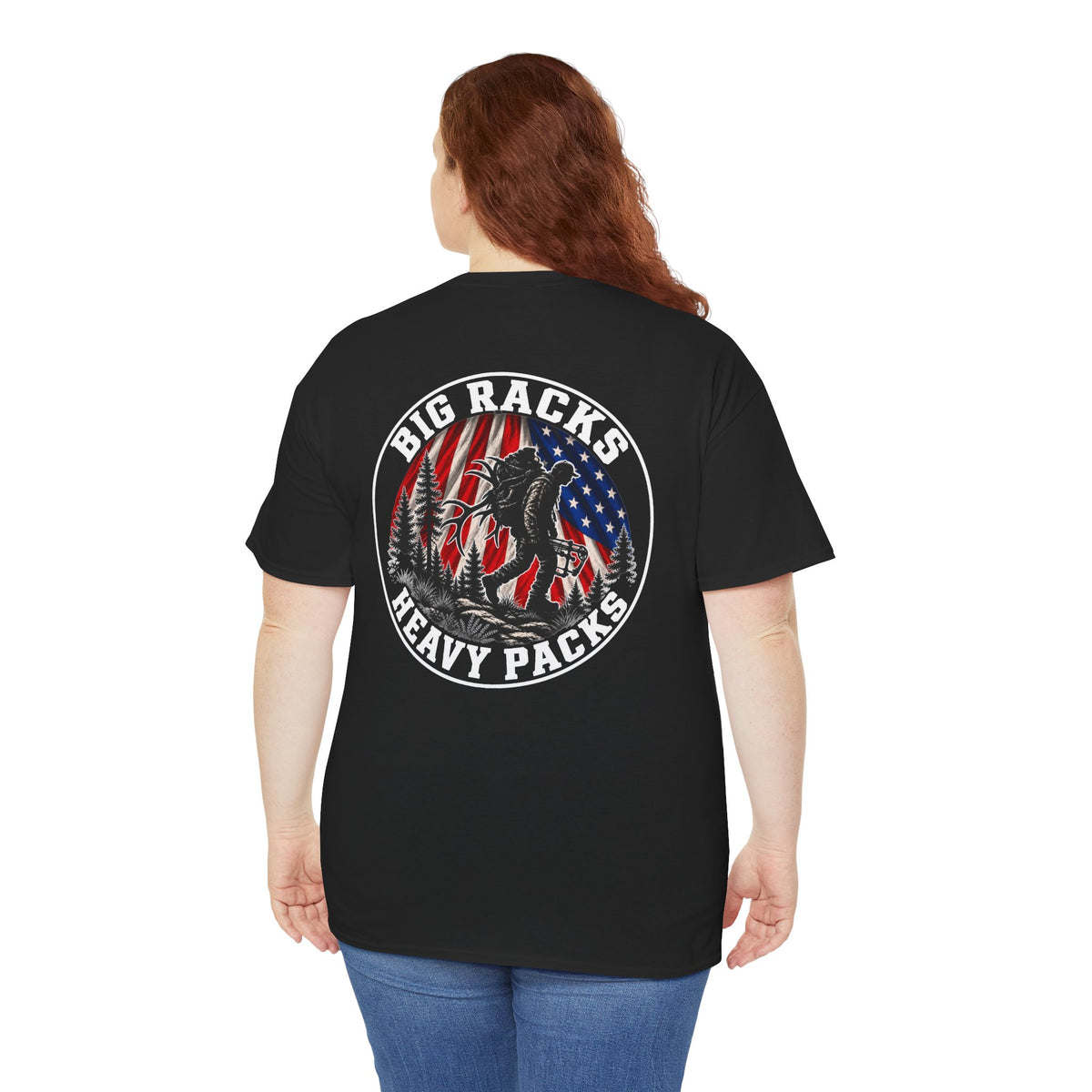 Big Racks Heavy Packs Hunting Graphic T-Shirt