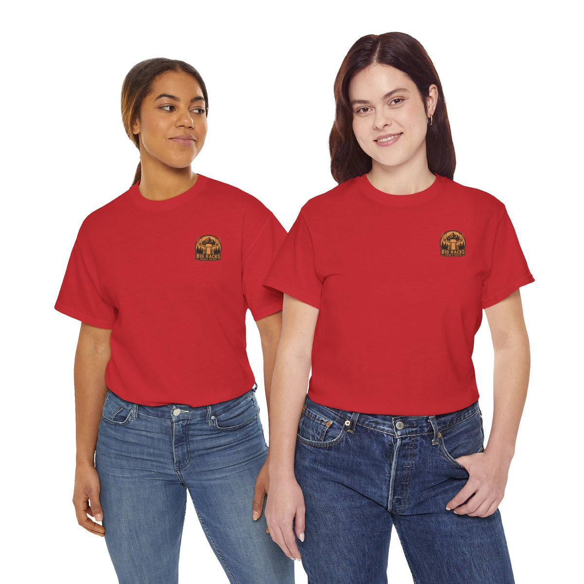 Hunting Tee — "Big Racks Heavy Packs" Antler Hunter Graphic Shirt