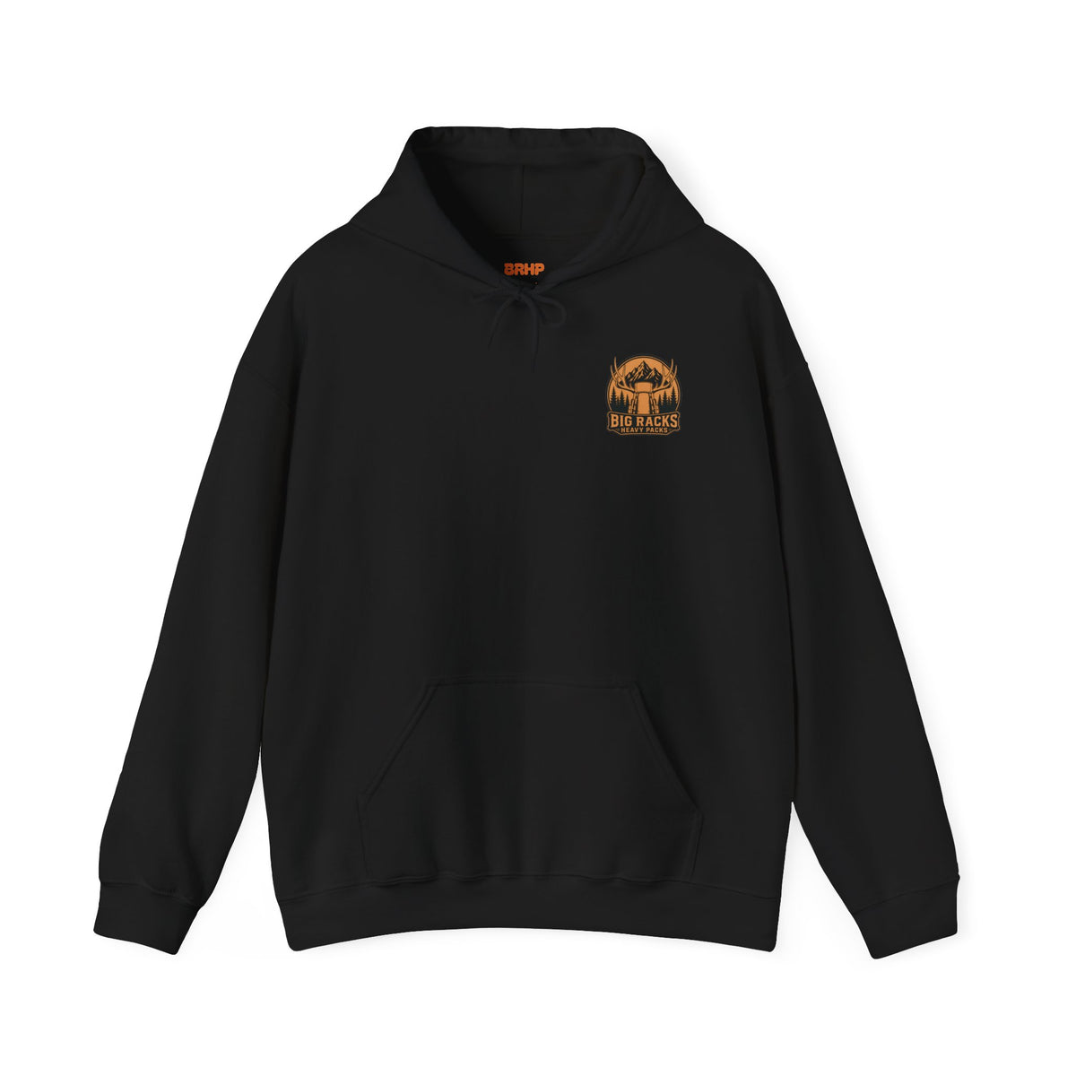 Heavy Pack Hoodie – Vintage “Big Racks Heavy Pack” Camping Logo Hooded Sweatshirt