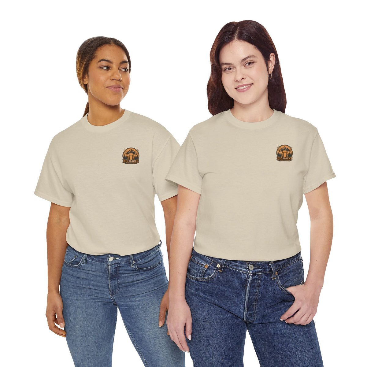 Hunting Tee — "Big Racks Heavy Packs" Antler Hunter Graphic Shirt
