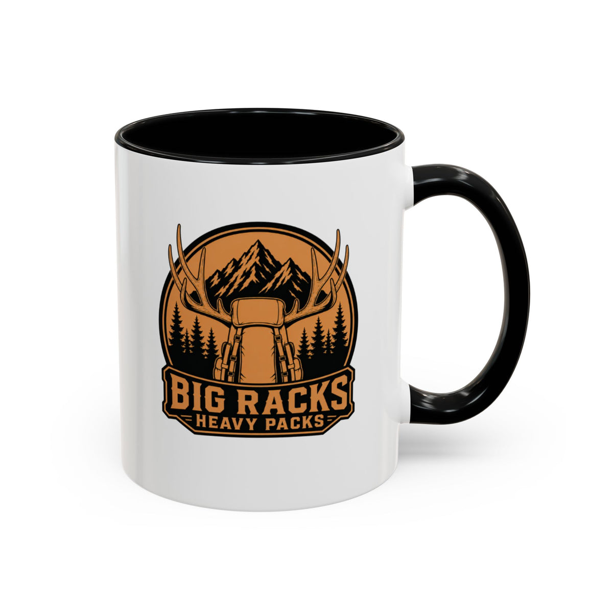 Big Racks Heavy Packs Coffee Mug — Outdoor Hunting Lodge Accent Mug