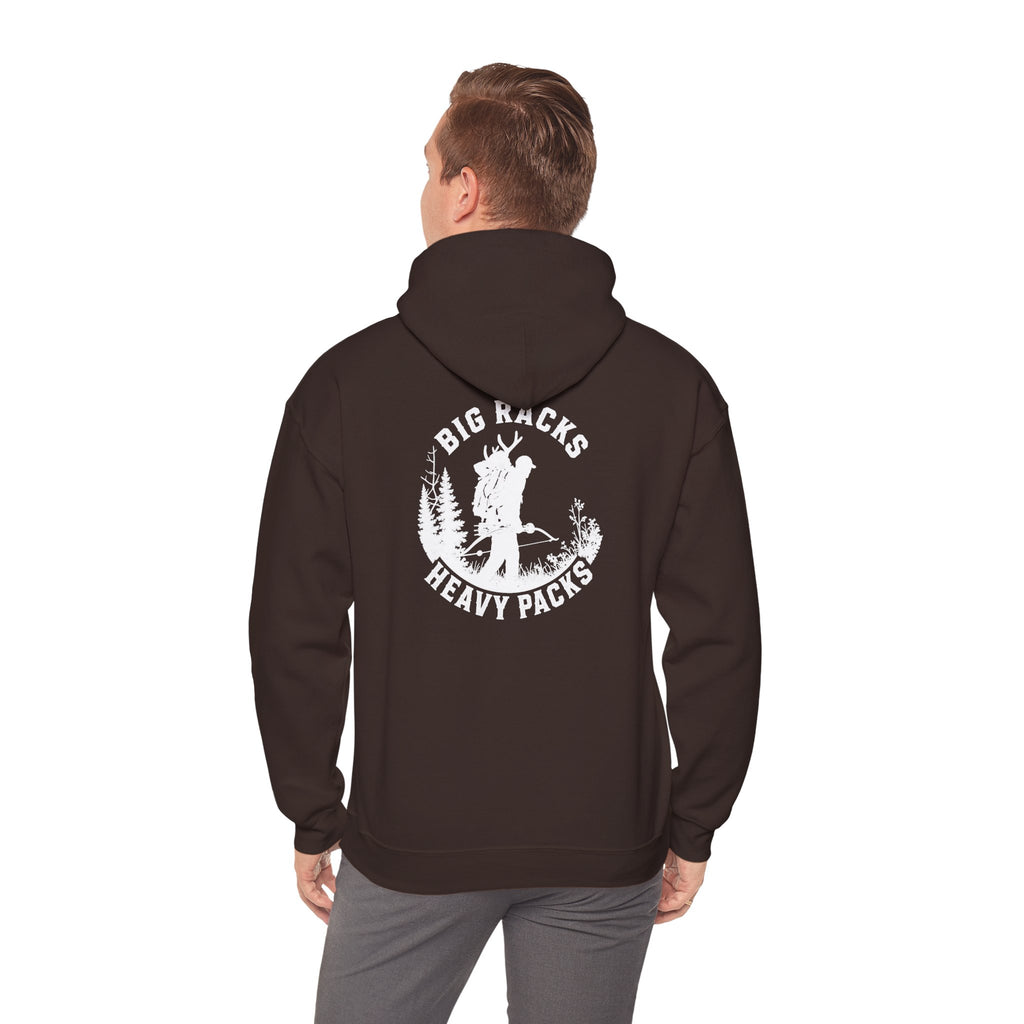 Heavy Pack Hoodie – Vintage “Big Racks Heavy Pack” Camping Logo Hooded Sweatshirt