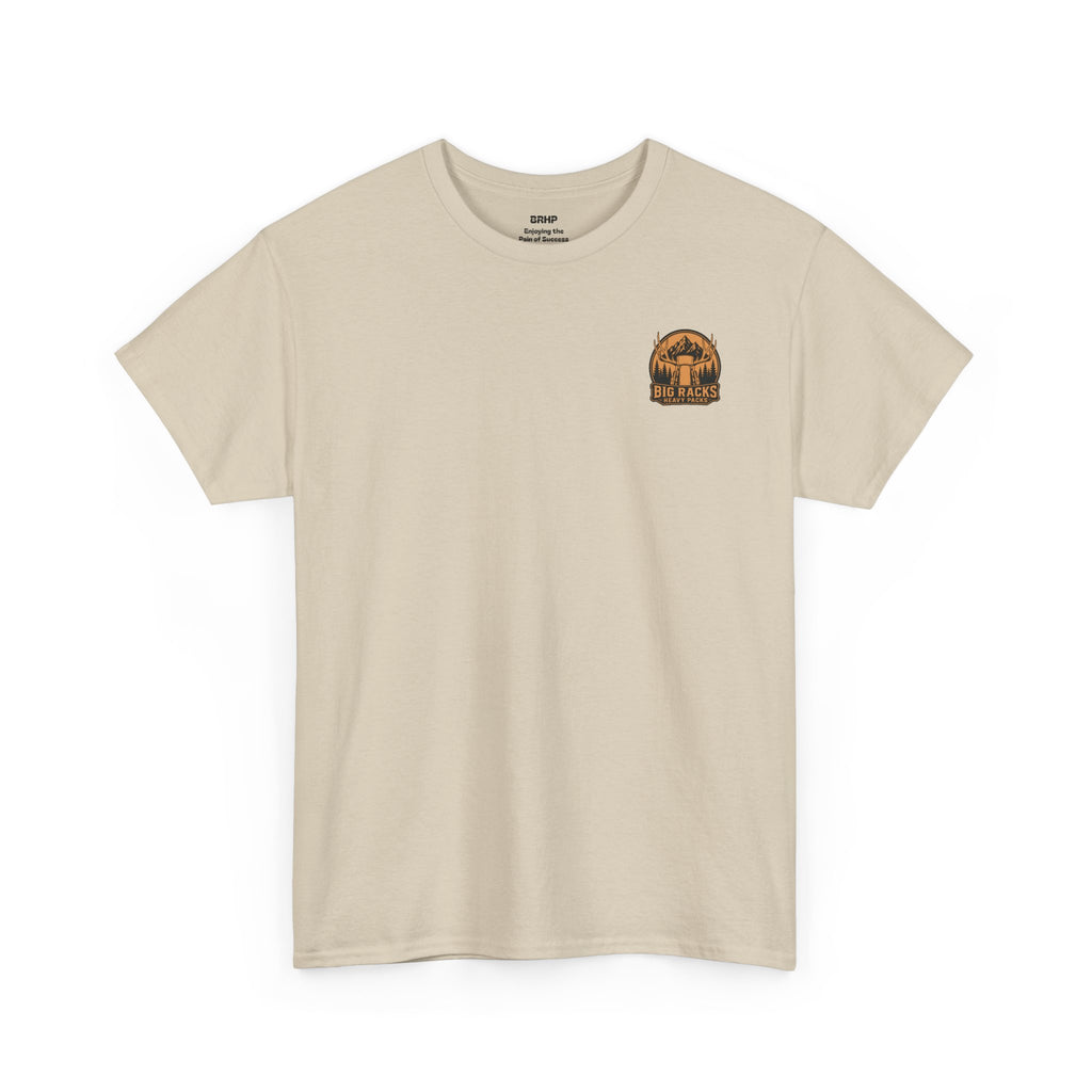 Hunting Tee — "Big Racks Heavy Packs" Antler Hunter Graphic Shirt