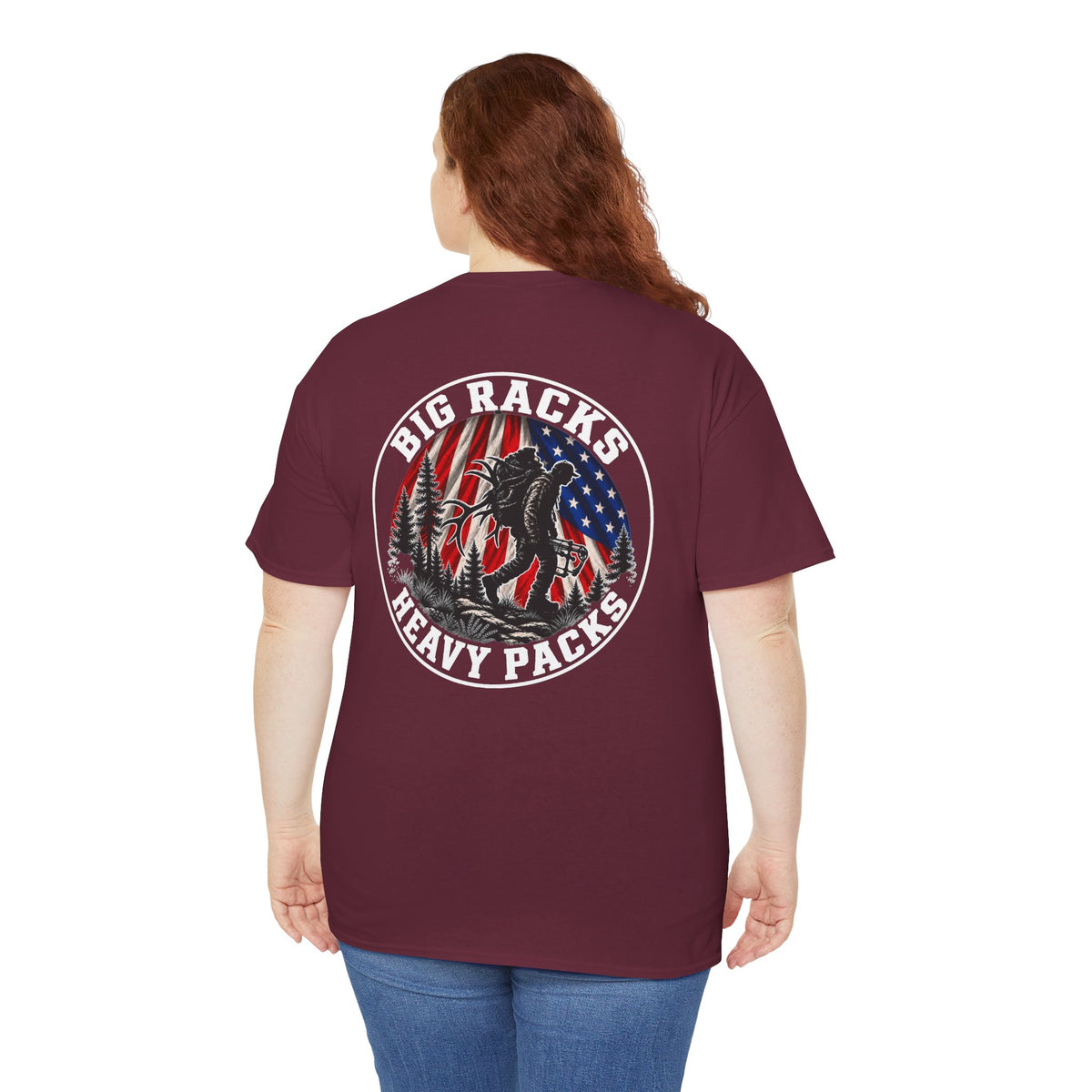 Big Racks Heavy Packs Hunting Graphic T-Shirt