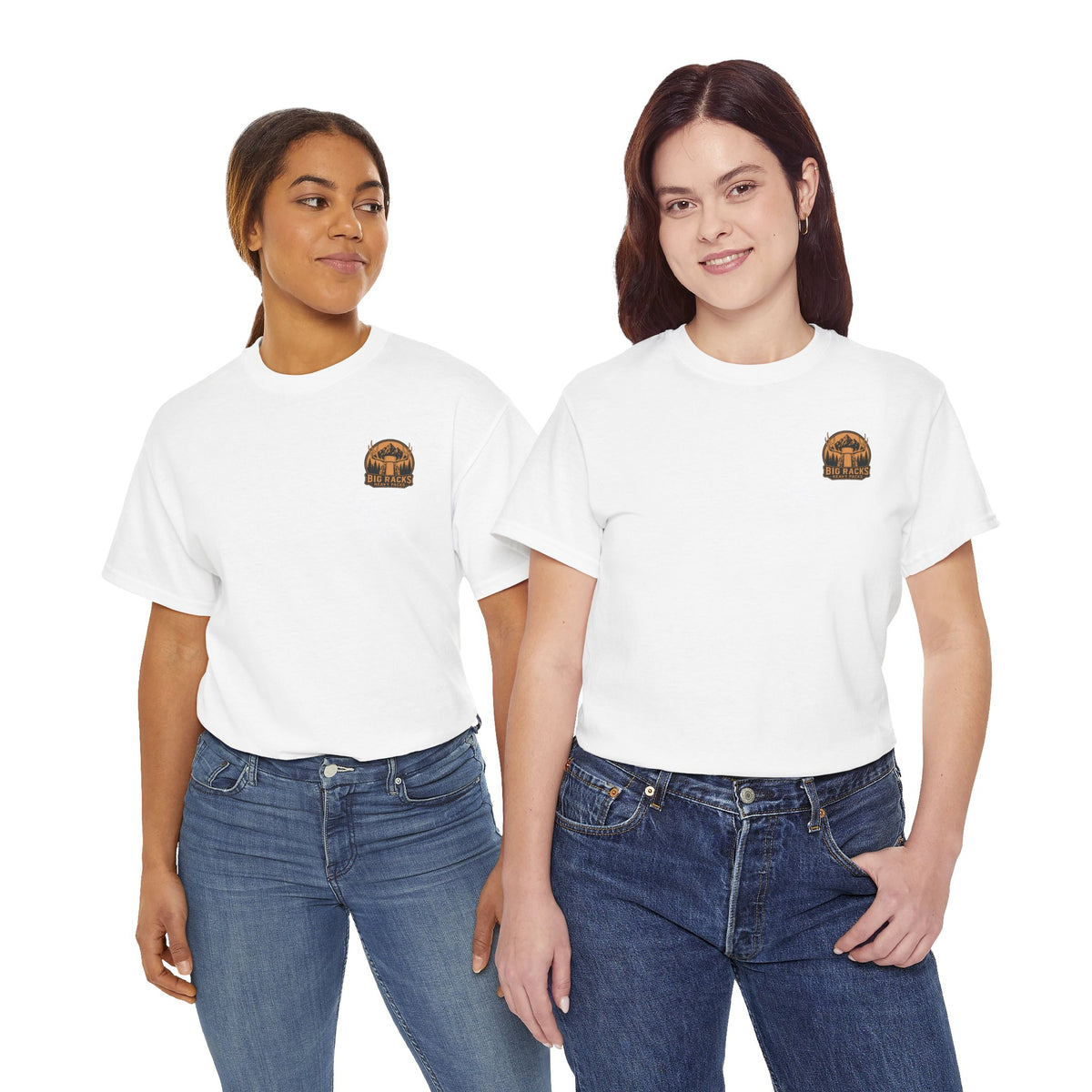 Hunting Tee — "Big Racks Heavy Packs" Antler Hunter Graphic Shirt