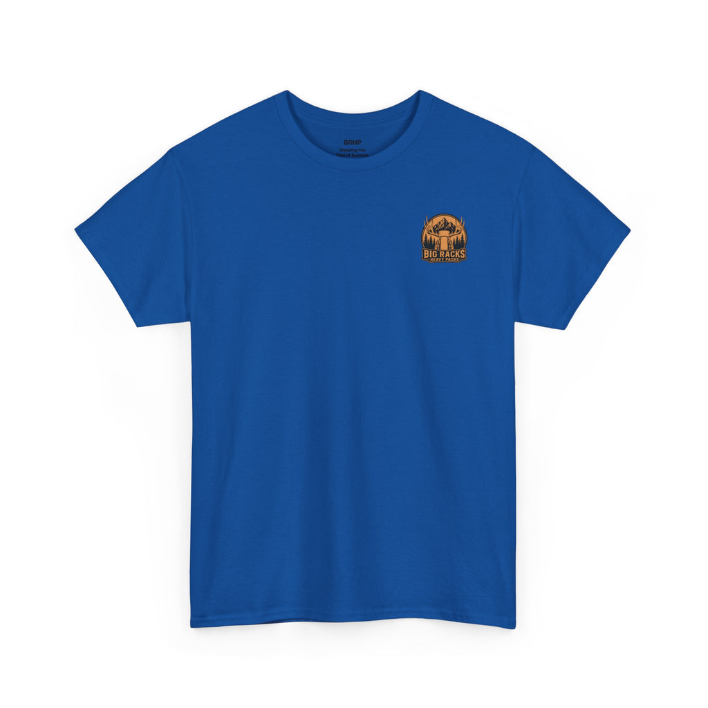 Hunting Tee — "Big Racks Heavy Packs" Antler Hunter Graphic Shirt
